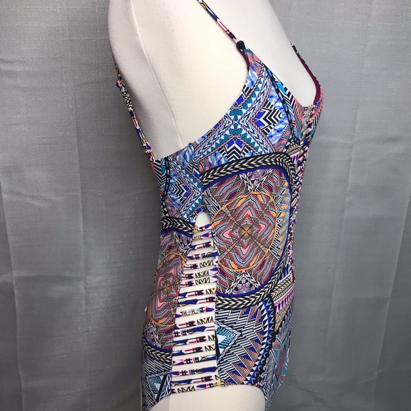 Red Carter Cutout Peek-a-boo Swimsuit Size Small - Picture 7 of 9